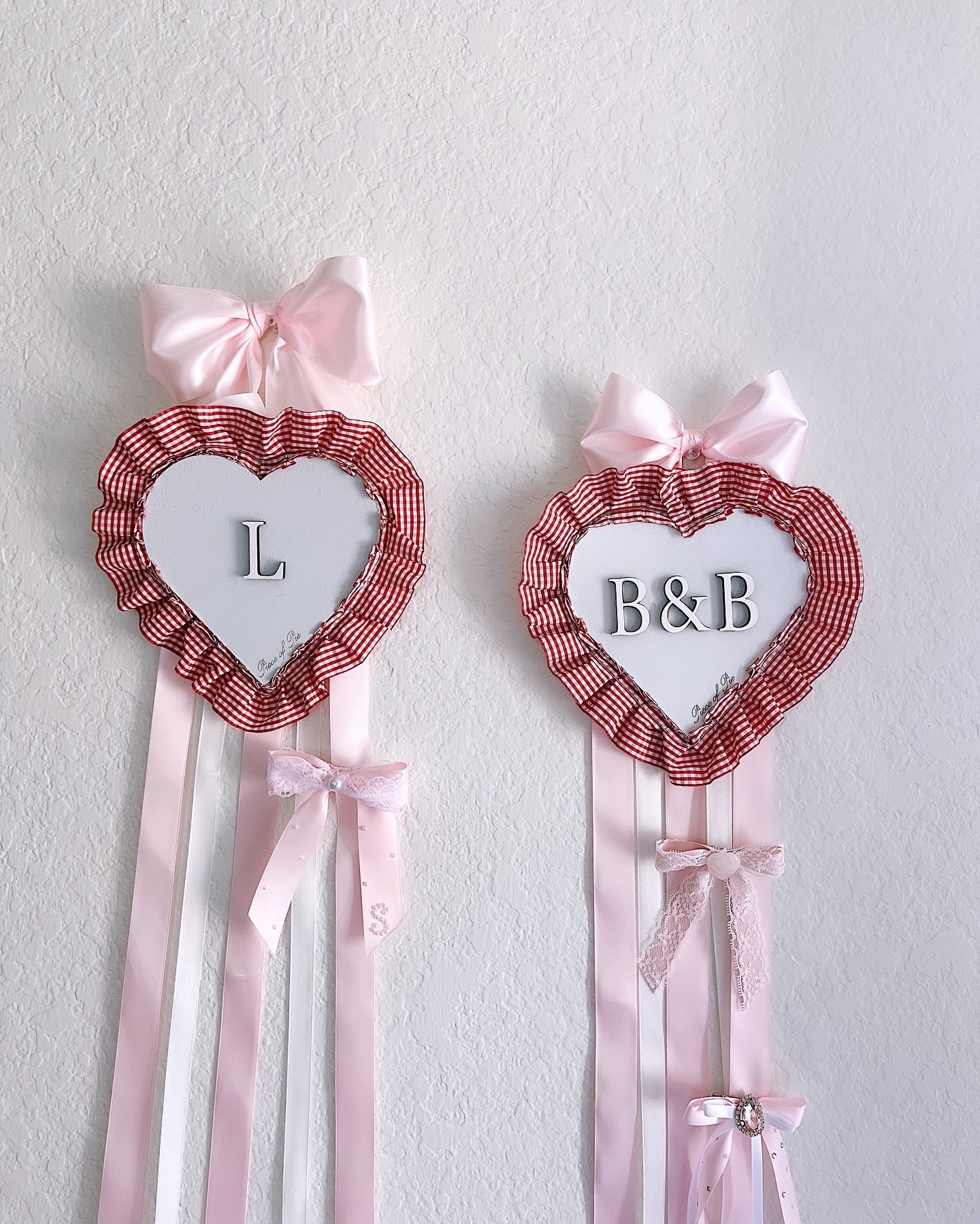 The Ruffle Heart Bow Holder (Customizable)