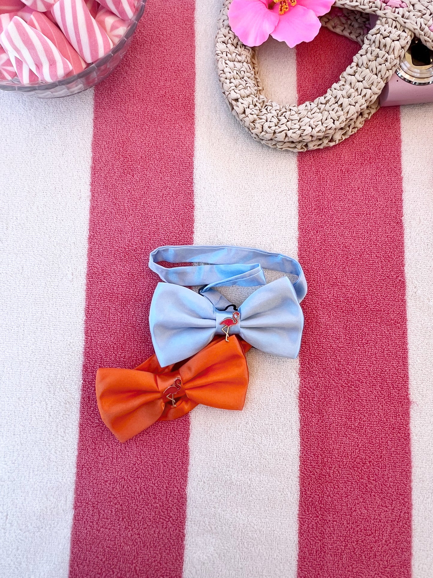 The flamingo bow tie