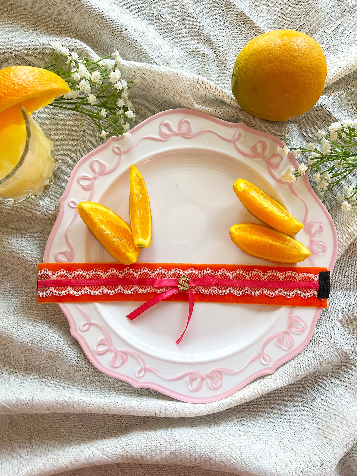 The clementine initial Choker