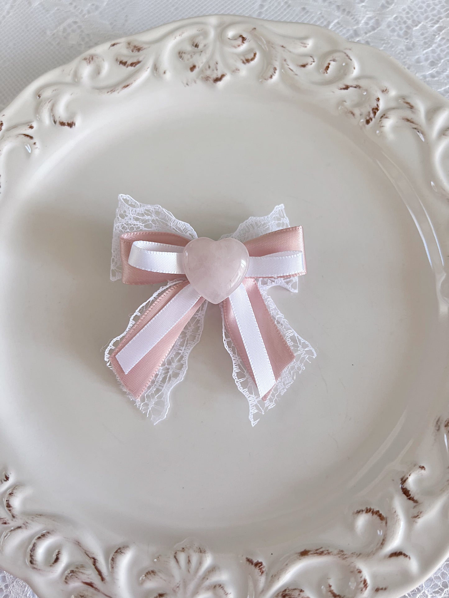 (RuffGems Collab) The Rosy Whispers Bow