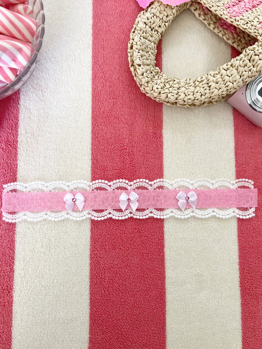 The beach babe glitter choker