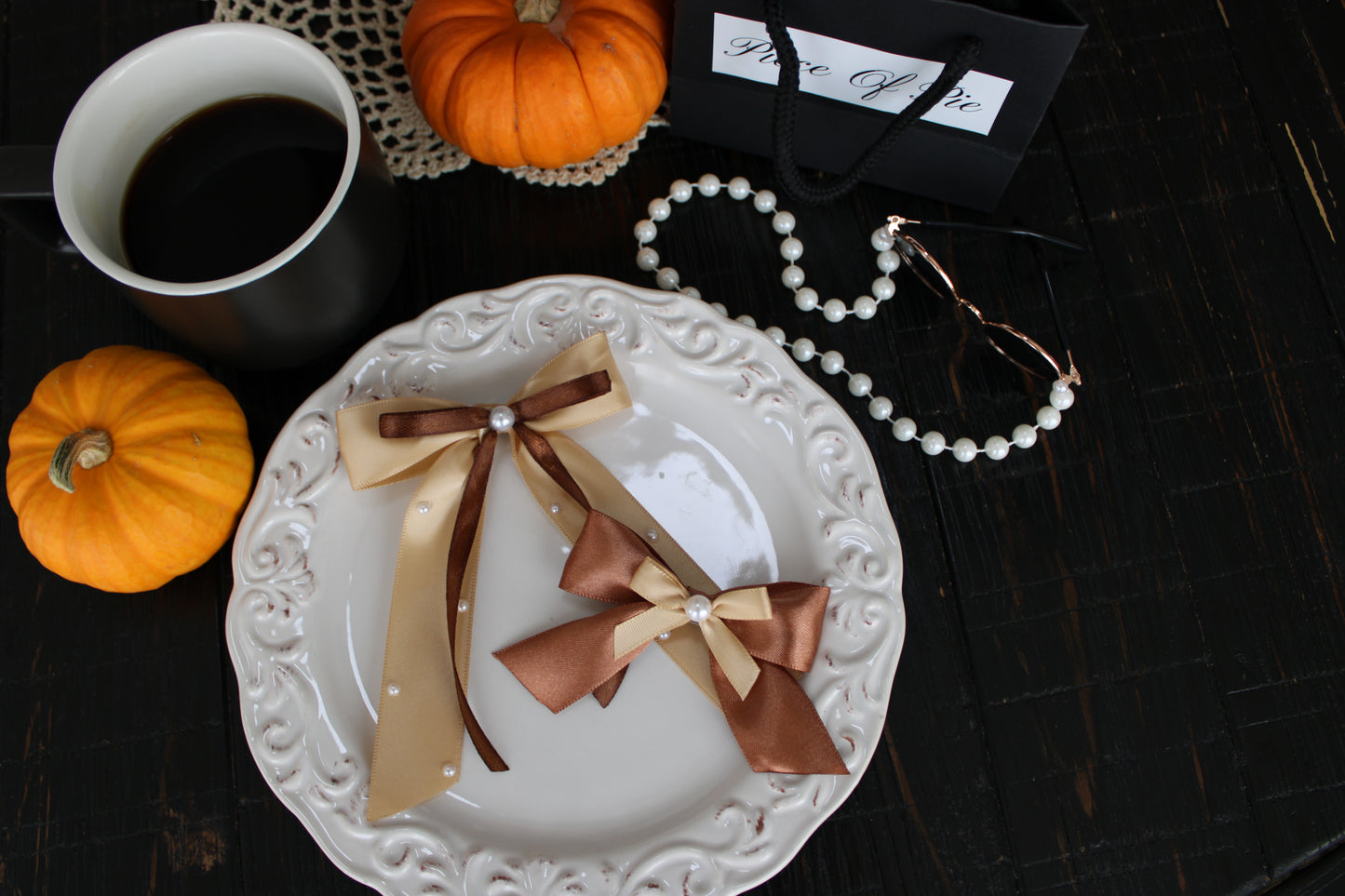 Pumpkin chai bow