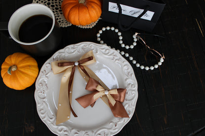Pumpkin chai bow