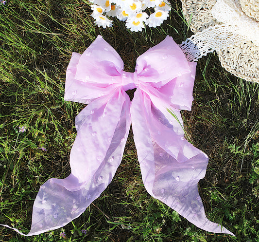 Peace and love dotted big bow