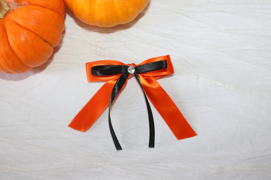 Candy corn crush bow