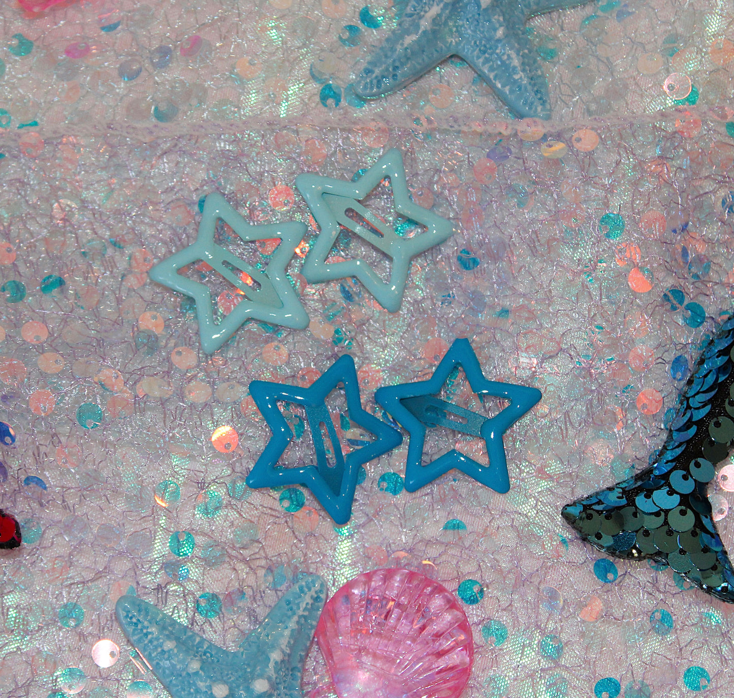 Lagoon Star hair clips