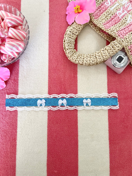 The poolside babe glitter choker