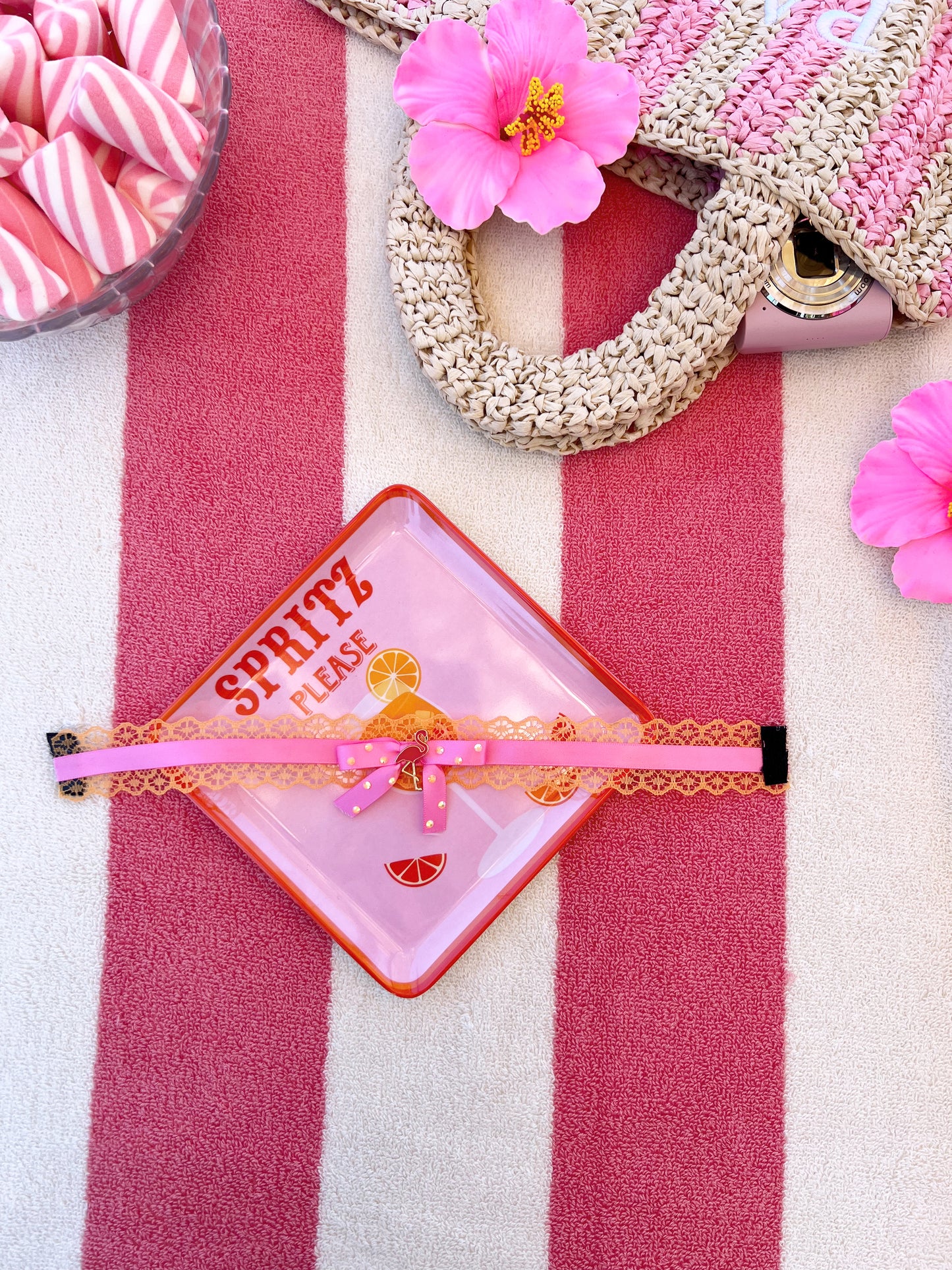 The tropic flamingo choker
