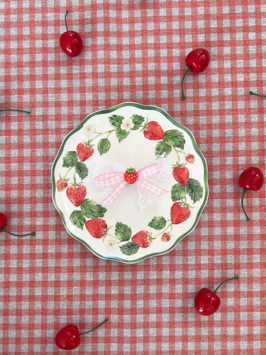 The Strawberry Sorbet Bow