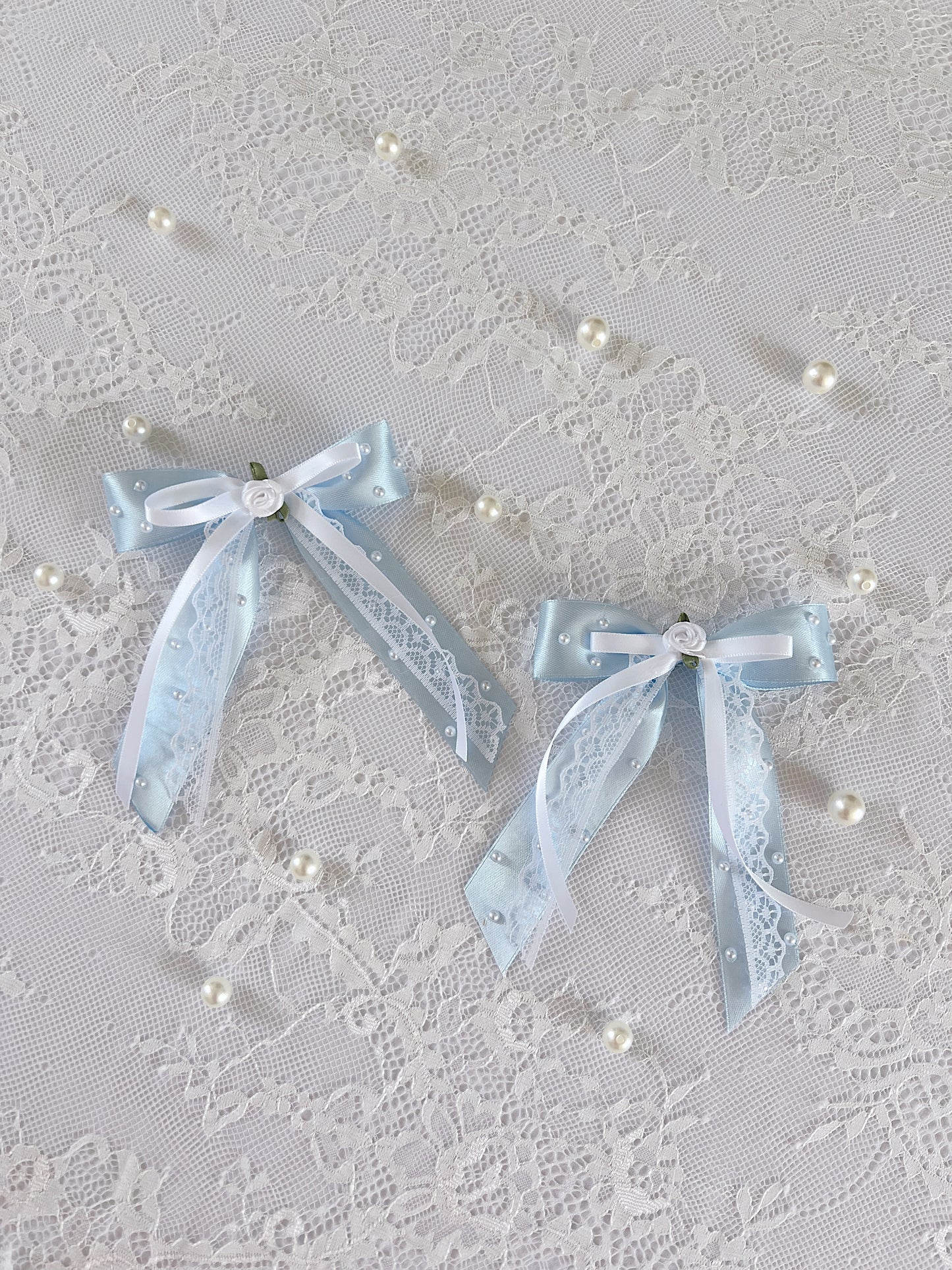 (RuffGems Collab) The Sapphire Silk Twin Bows