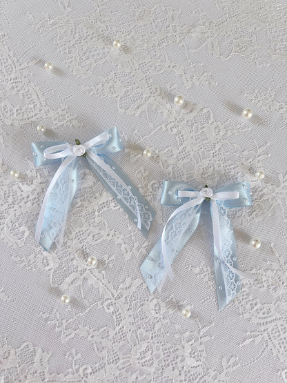 (RuffGems Collab) The Sapphire Silk Twin Bows