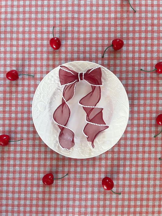 The Cherry Piece of Pie Bow