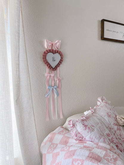 The Ruffle Heart Bow Holder (Customizable)